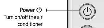 power symbol air conditioner